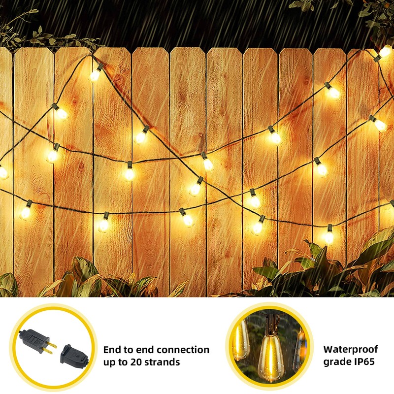 50 FT - 100 FT, String Lights for Outside, 110-130V, Outdoor Lights String Water gallery