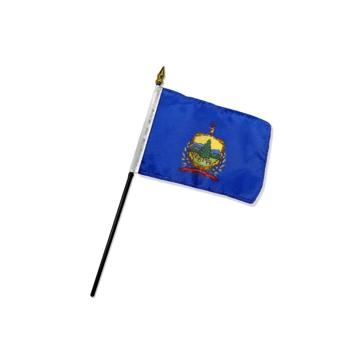 Vermont 4x6in State Stick Flag - Mini USA Desk Flag Parade Classroom Decor gallery