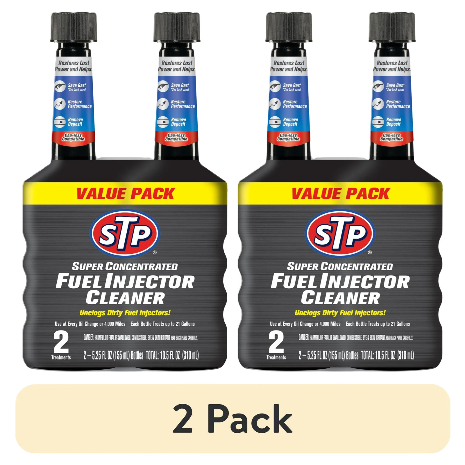 (2 pack) STP Super Concentrated Fuel Injector Cleaner - 5.25 FL OZ (2 Count) gallery