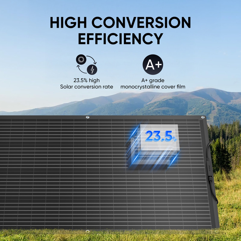 200W Flexible Mono Solar Panel 12V Power Portable Camping Home RV Battery Charge gallery