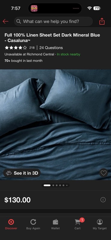 Casaluna Sheet Set - 100% Linen - Full Size gallery