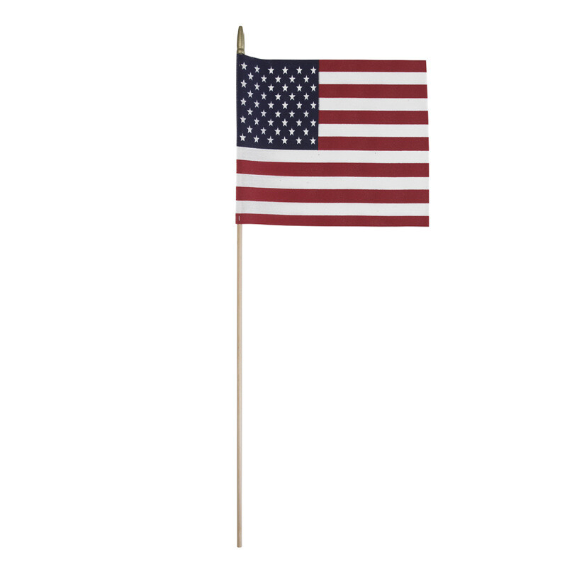 Valley Forge American Stick Flag 8 in. H x 12 in. W (Pack of 48) gallery