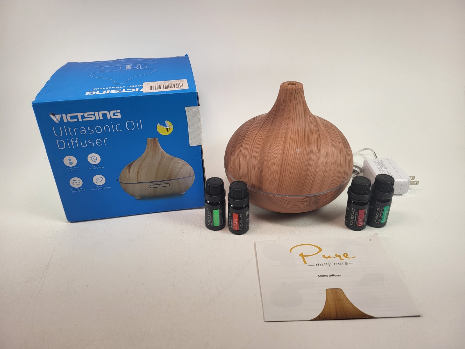 VicTsing 300ml Essential Oil Diffuser with 7 Color Lights + 4 Timer 4 Oils gallery