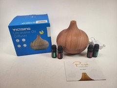 VicTsing 300ml Essential Oil Diffuser with 7 Color Lights + 4 Timer 4 Oils