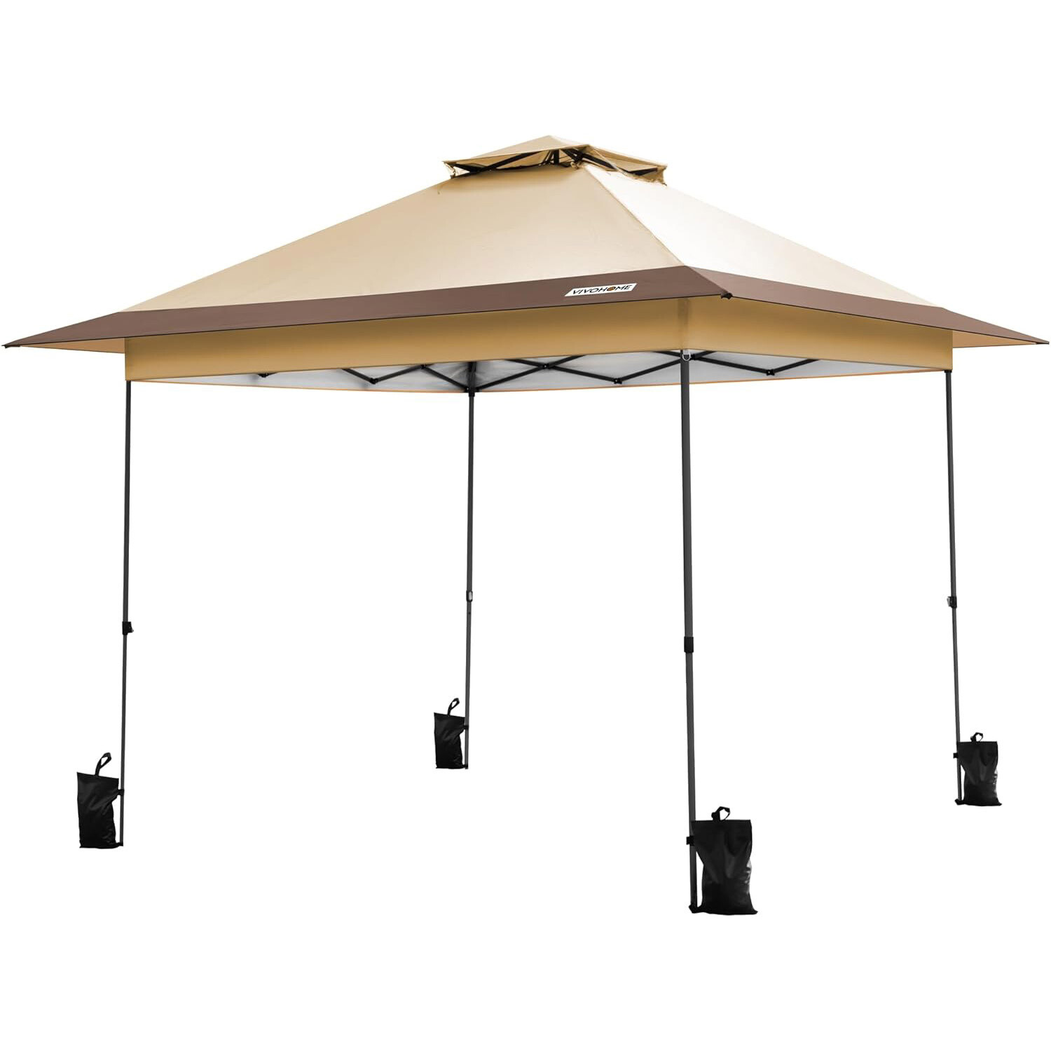 13x13ft Pop Up Canopy Tent One Push Setup Heavy Duty w/ Wheel Carry Bag Sandbags gallery