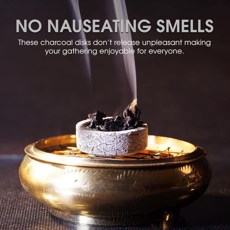 Sunlight Charcoal Tablets 33mm Quick Light Incense Burner Discs 100 Count gallery