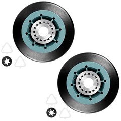 Dryer Drum Support Roller Kit 2 Pack HeavyDuty Polymer Rubber For Kenmore Mayta