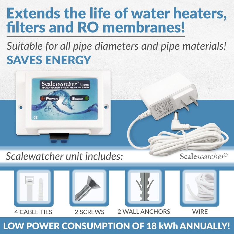 Scalewatcher Nano Original Electronic Descaler | US Patented Hard Water gallery
