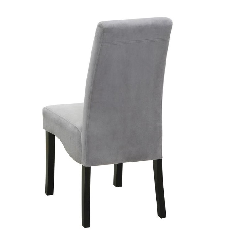 5 PC BLACK WAVE DESIGN DINING TABLE GREY CHAIRS DINING ROOM FURNITURE SET gallery