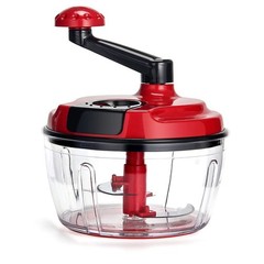 Multi-Functional Manual Food Processor,8 Cup Hand-powered Crank Chopper,Mince…