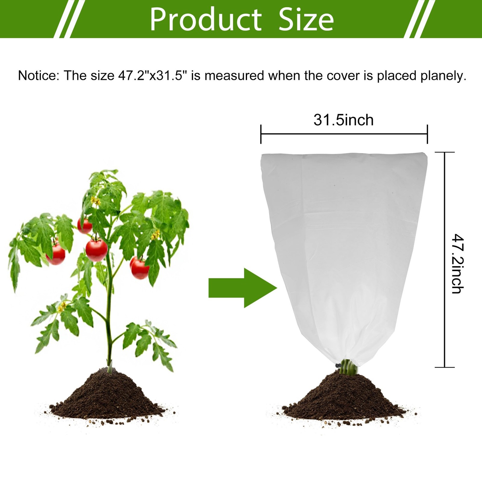 2 Pack Plant Covers for Winter Freeze Protection 47.2"×31.5" Frost Cloths gallery