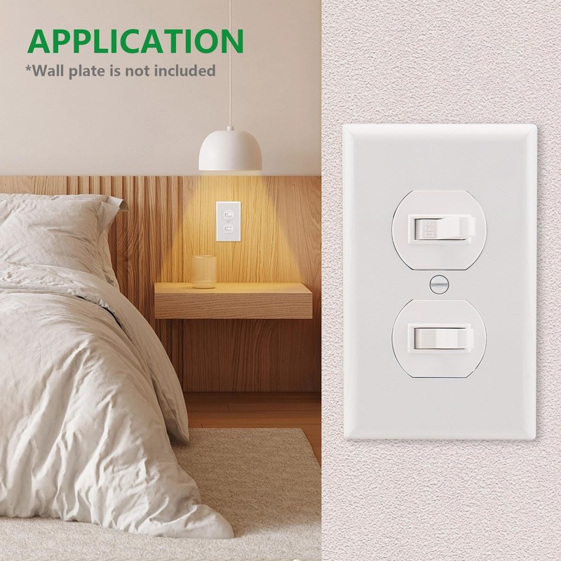 Wengart (2-Pack) Double Toggle Switch, 15 Amp 120V, 2-in-1 Combination Light ... gallery