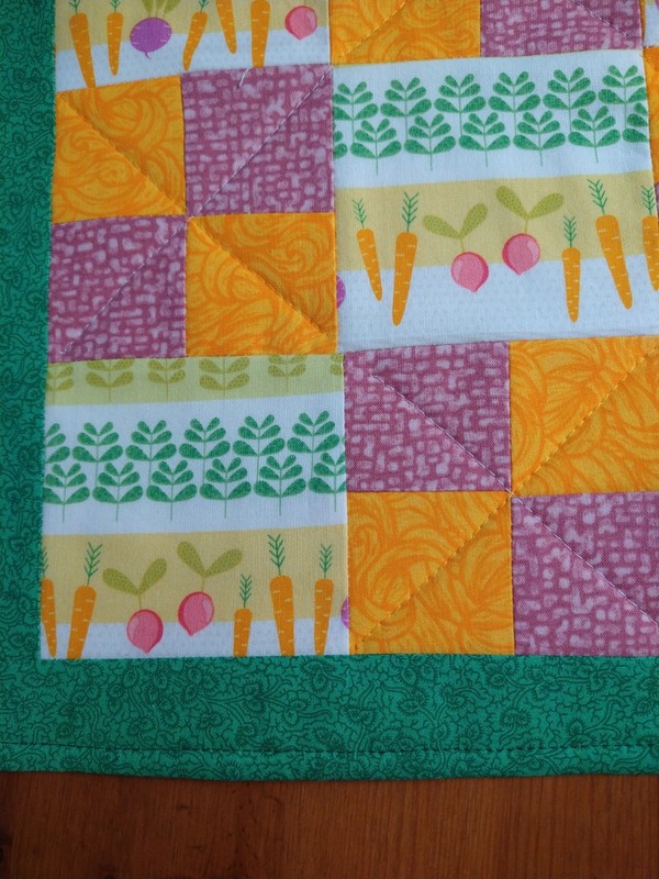Vegetable Garden Handmade Quilted Table Runner, 30 x 13 inches Free Shipping gallery