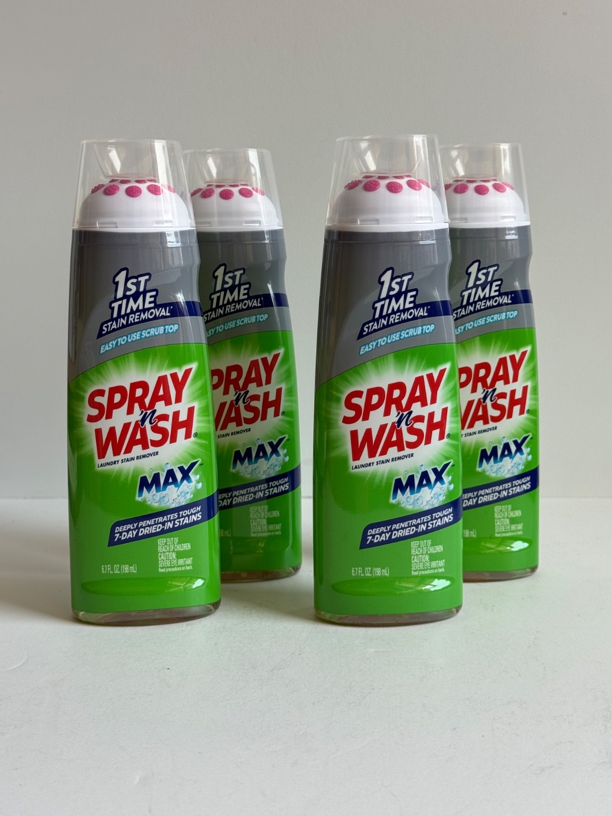 (4) Spray n Wash Max Laundry Stain Remover Gel Stick, Easy To Use, Scrub Top gallery