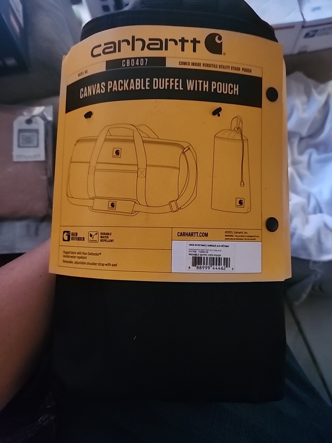 Carhartt Canvas Packable Duffel With Pouch