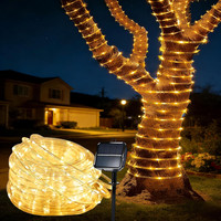 Solar Rope Lights for outside, 66ft 200 LED Solar string Lights with 8 Modes,... gallery