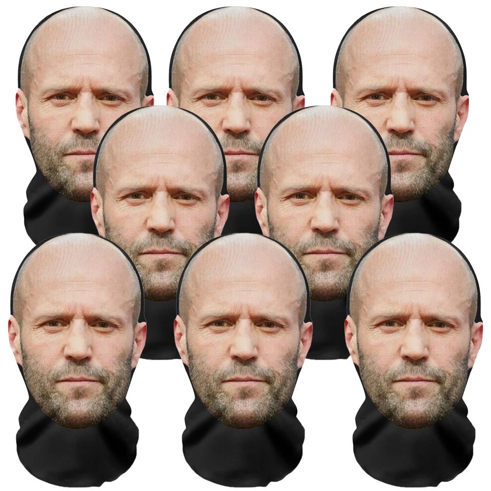 New 3D Printed Mask Elastic Mesh Cosplay Headwear Hip Hop Fashion Face Mask Men gallery