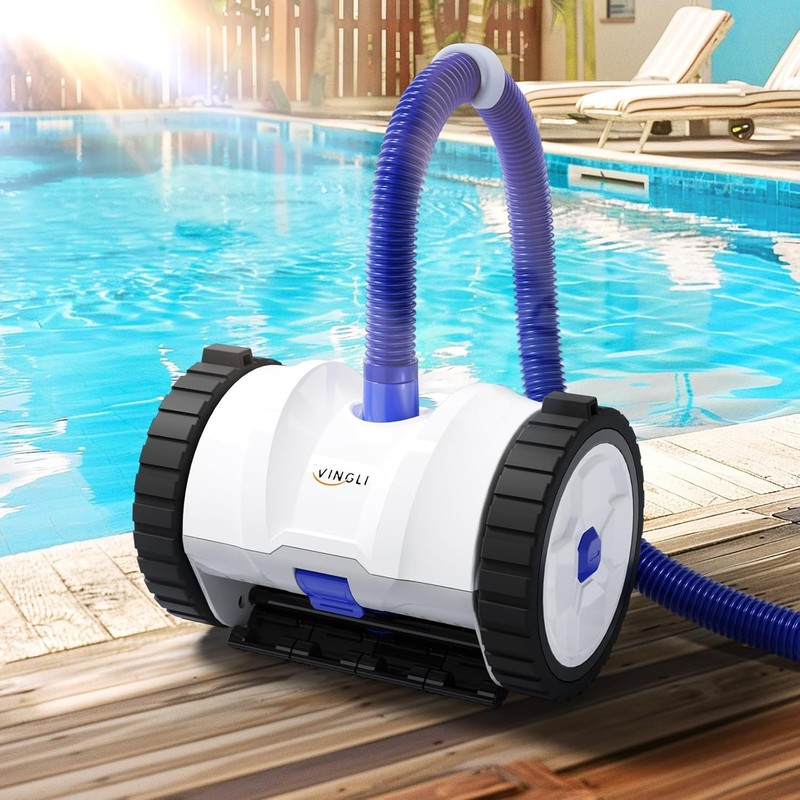 Automatic Suction-Side Pool Vacuum Cleaner, Wall-Climbing for Inground Pools gallery
