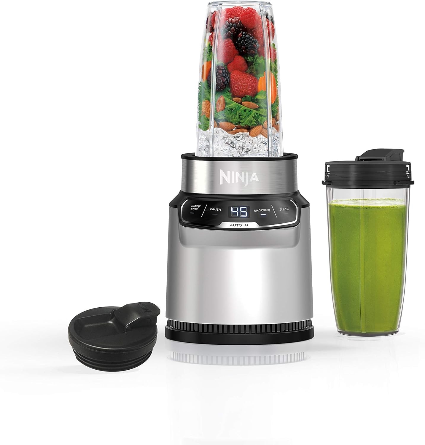 Ninja BN401 Nutri Blender Pro with Auto-iQ, 1100W Motor, (2) 24oz Single Cups gallery