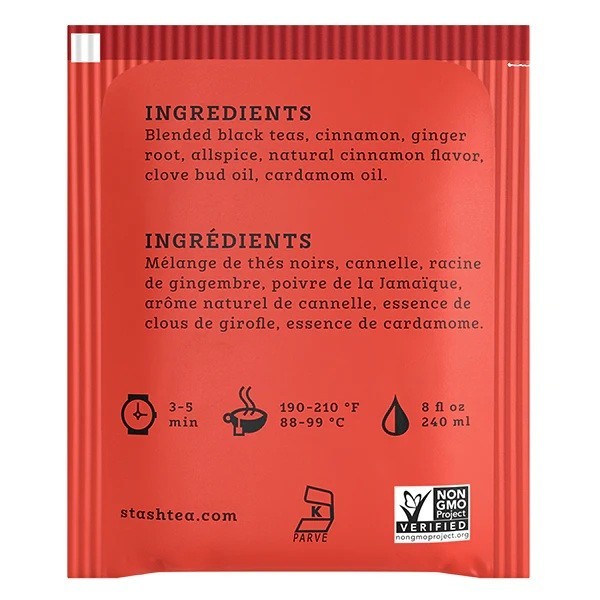 Stash WARMING CHAI SPICE Black Tea Comforting Energy 20 Bags / Box 2Pk JAN 2028 gallery