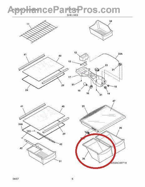 Crisper Pan ( Bottom ) Compatible with Frigidaire Kenmore Refrigerator 240343803 gallery