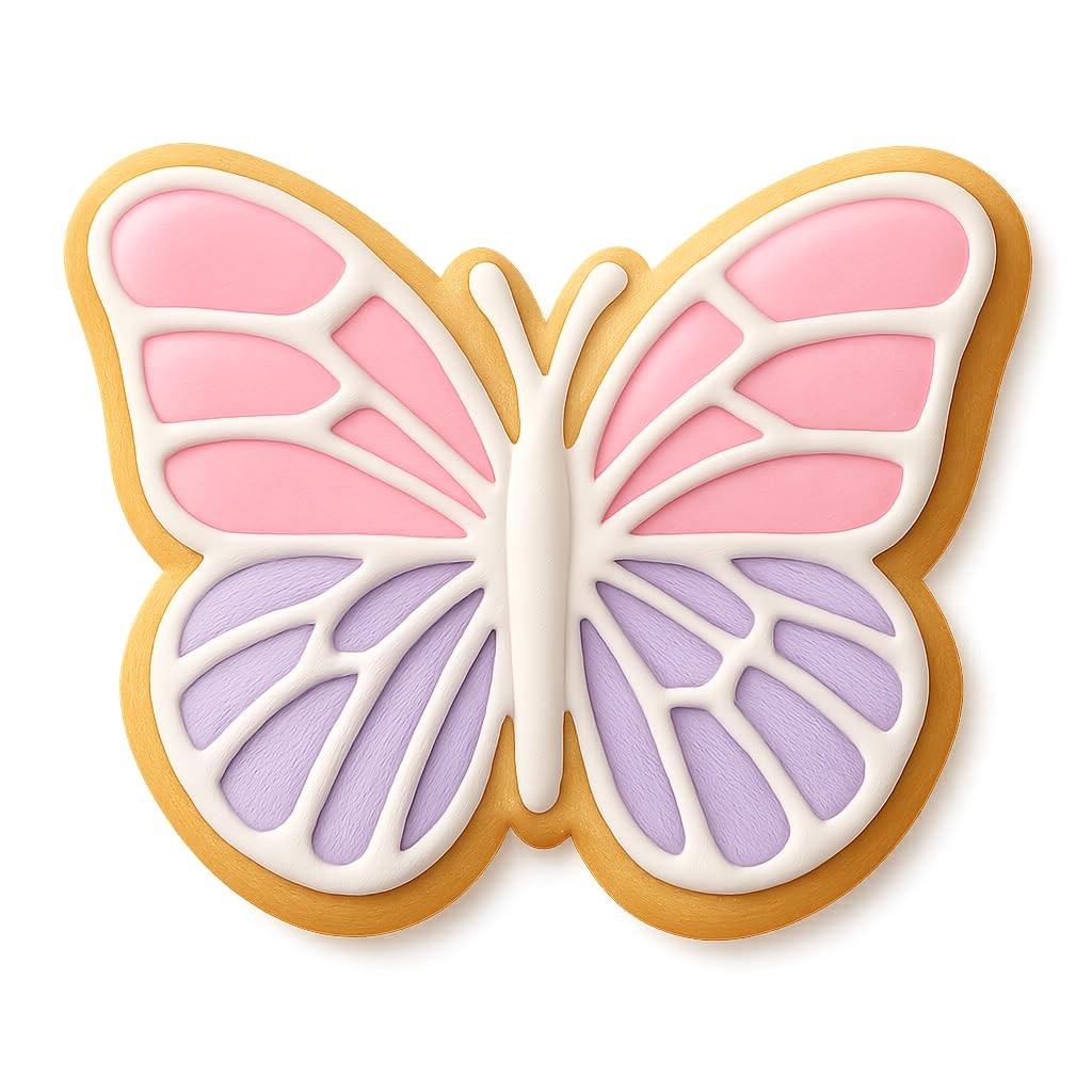 Majestic Monarch Butterfly Cookie Cutter & Stamp, Fondant, Clay - 4x3.3" gallery