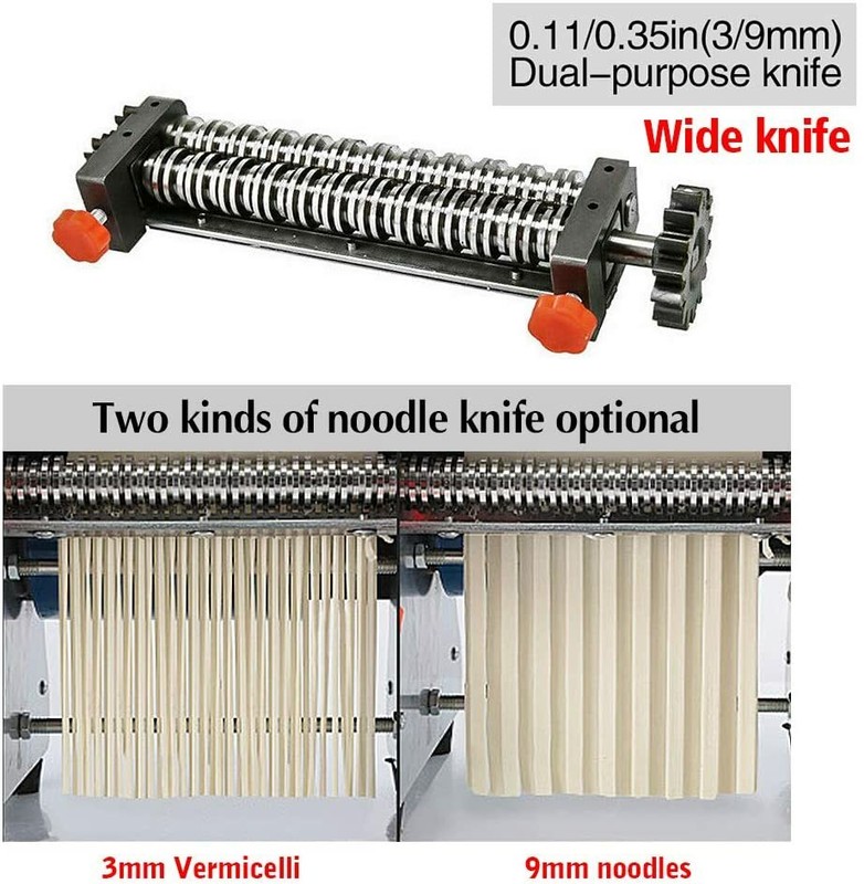 110V Pasta Maker Pasta Press Maker Noodle Roller Machine Width3mm/9mm-USED gallery