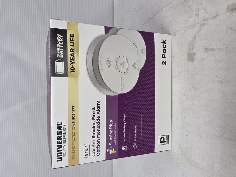 Universal Security Instruments 2-Pack 10-Year Battery Combination Smoke and Carb gallery