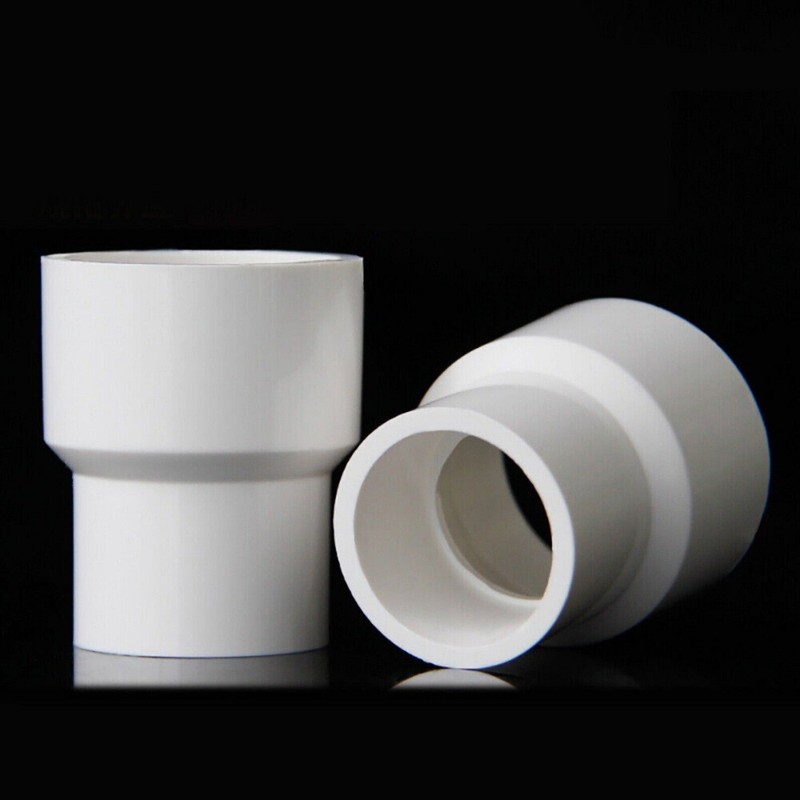 PVC Pipe Reducing Plumbing Concentric Connector Coupling Fittings 25-110mm White gallery