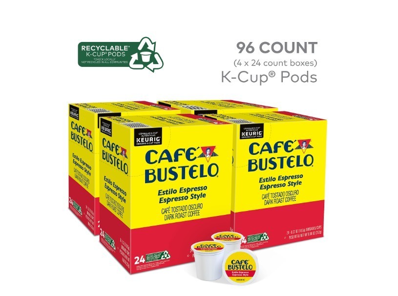 Café Bustelo Espresso Style Dark Roast, Single Serve Coffee Pods, 96 Count gallery