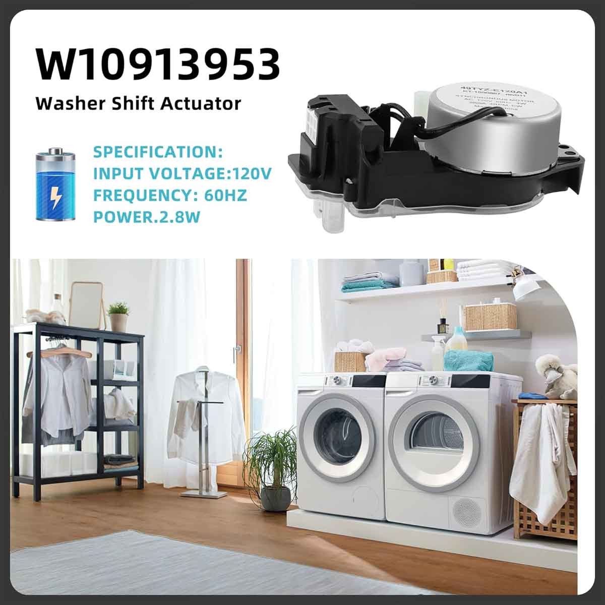 For Whirlpool Washer Actuator W10815026 W10597177 W10913953VP WTW5000DW1 gallery