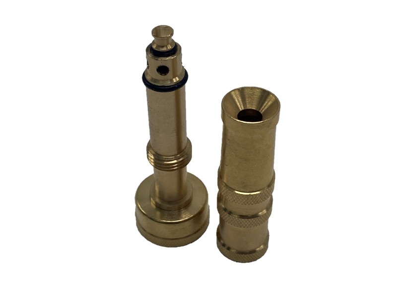 Solid Brass Garden Spray Nozzle 4" Adjustable Twist Water Hose USA Stock 2 PACK gallery