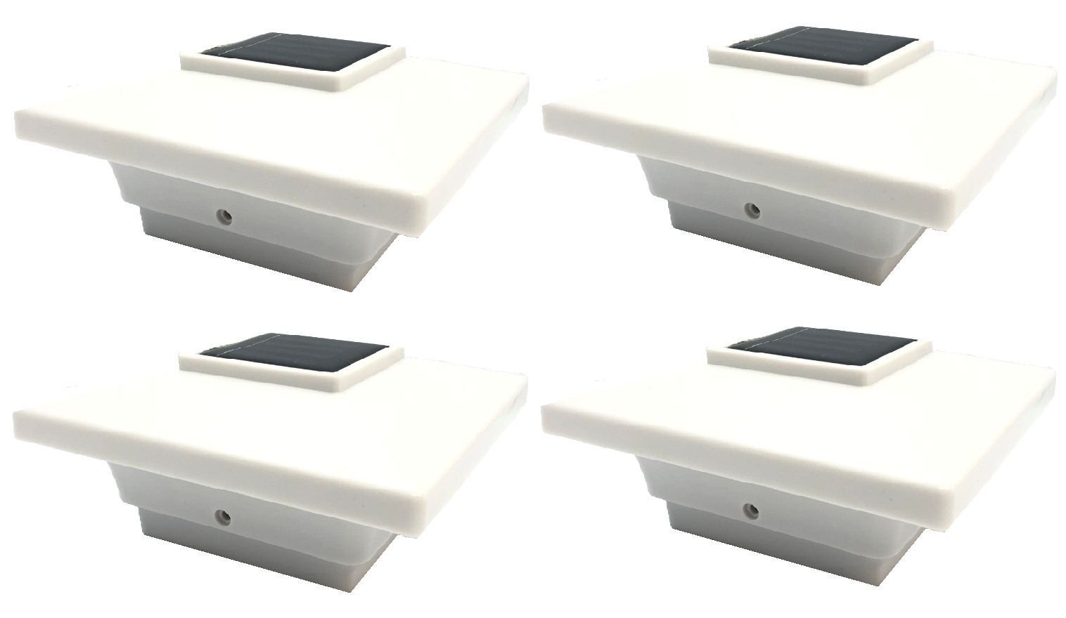 4X4 4-PCS Solar Post Cap Deck Light White Low Profile 4 SMD LEDs Sun PL251 gallery