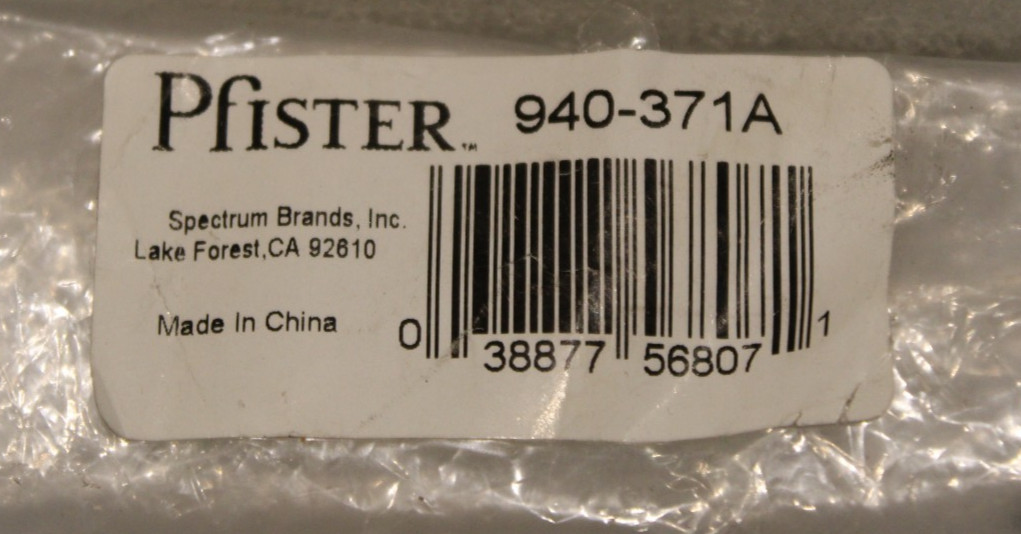 Pfister 940-371A - Handle Assembly - Polished Chrome gallery