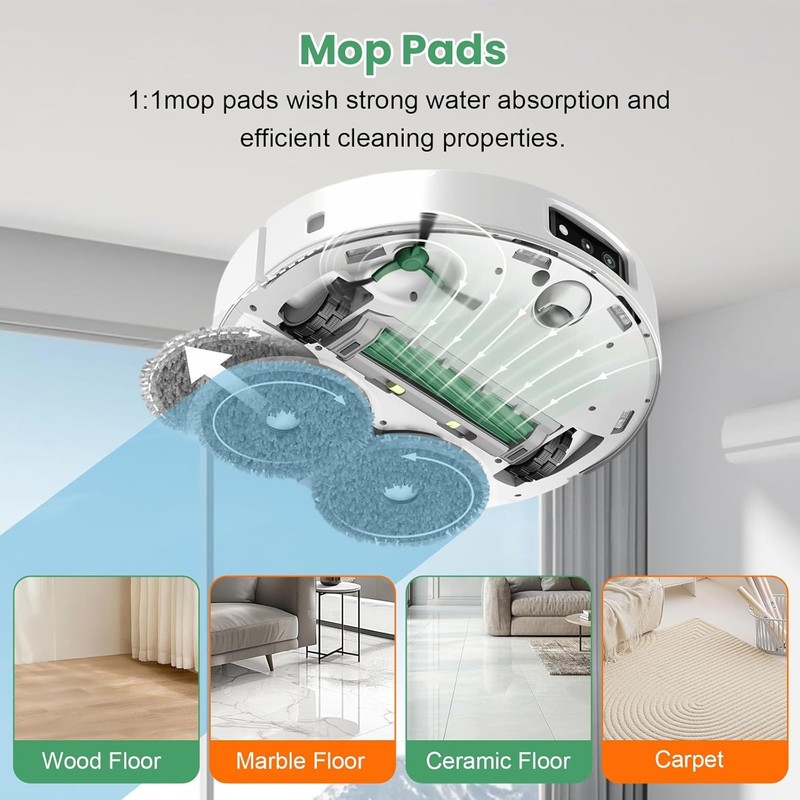 18 Pcs - Replacement Parts for iRobot Roomba Plus 405 Combo / 505 Combo / 507 Co gallery