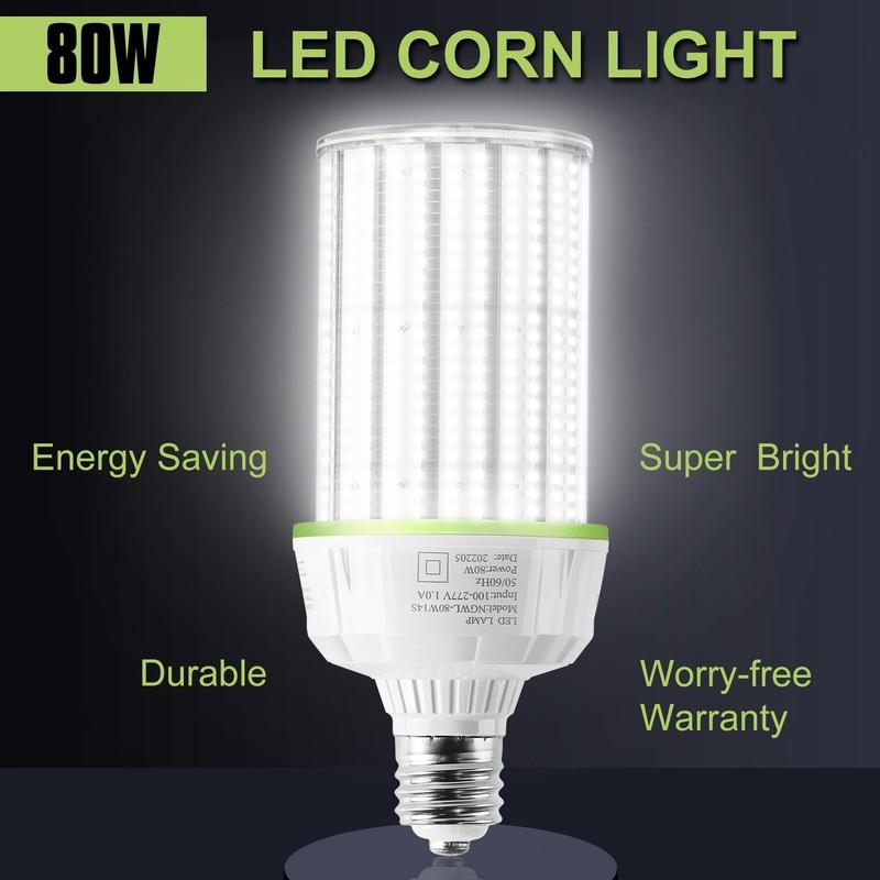 80W LED Corn COB Light Bulb With E39 Mogul Base Parking Lot Street High Bay Lamp gallery