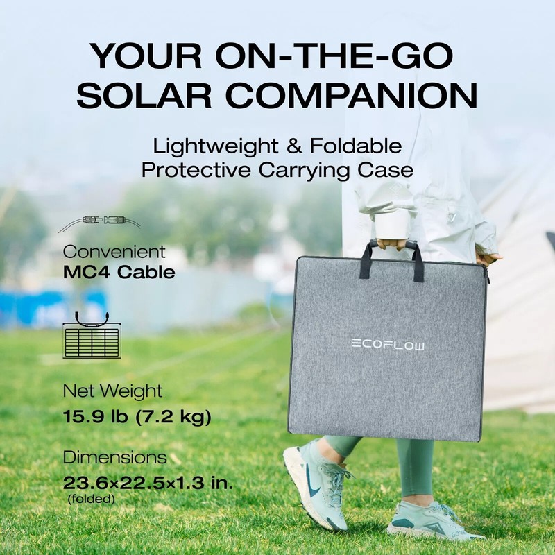 EcoFlow 220W NextGen Solar Panel Kit Waterproof IP68 for Outdoor RVs Refurbished gallery