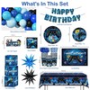 Blue Gamer Party Decorations Set for 20 Boys Video Game Theme Party Supplies gallery