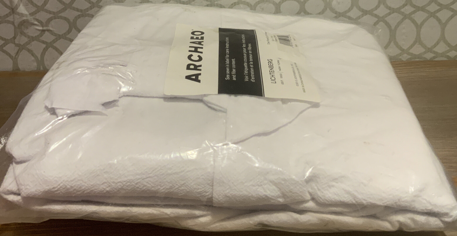 🍒 Archaeo Washed 100% Cotton Twist Tab Curtain 52 in x 108 in Panel White gallery