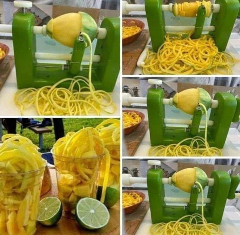 Ocean Life Mango Peeler Machine Stainless Steel Bearing System Green gallery