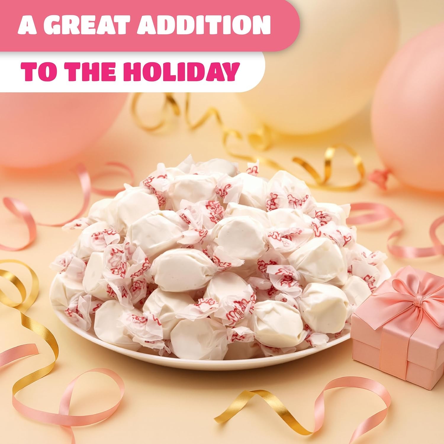 Salt Water Taffy Candy - 1 Pound Bag - Chewy Vanilla Candy gallery