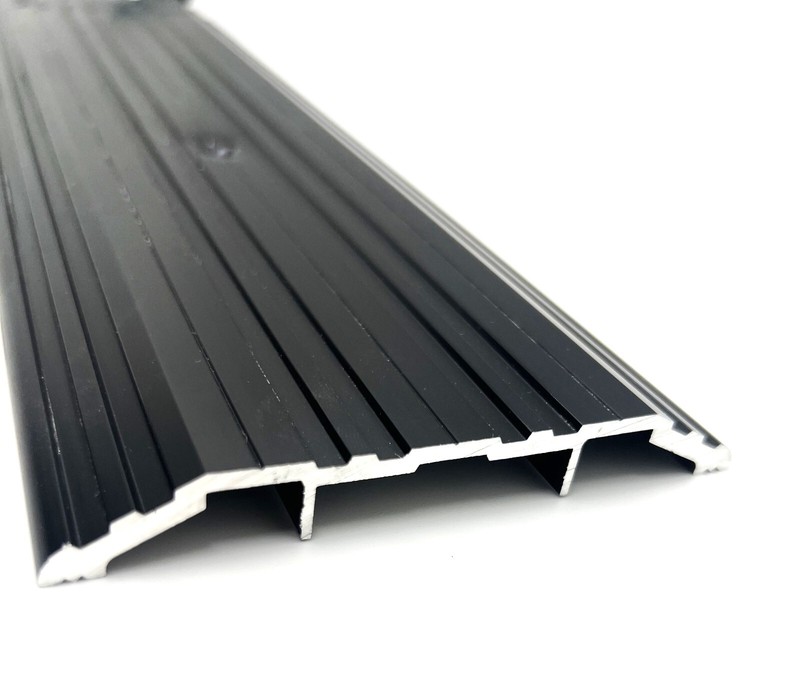 CBW Black Anodized Aluminum Threshold 4 Wide 1/2" Height gallery