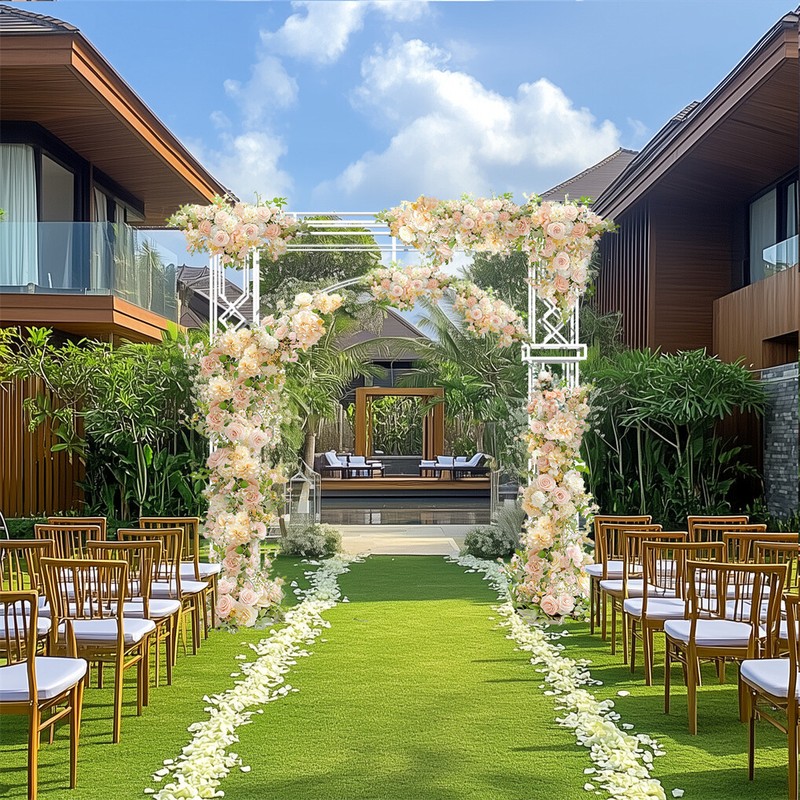 Extra LargeWhite Wedding Archway Stand Celebration Ceremony Backdrop Square Arch gallery