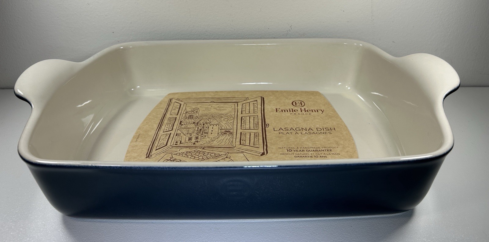 NEW Emile Henry Baker Modern Classics Rectangular Lasagna Dish 13" x 9" Twilight gallery