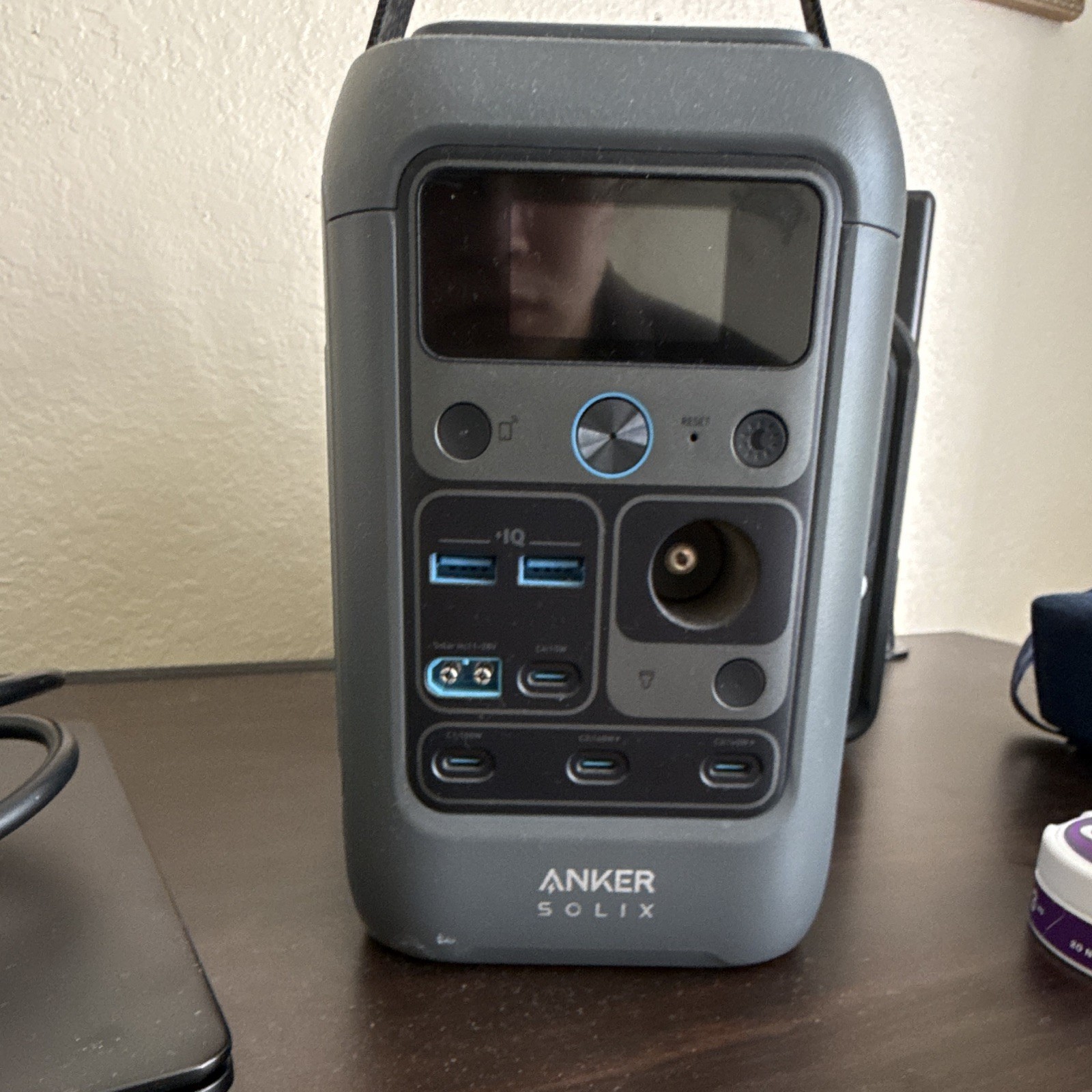 Anker SOLIX Portable Charger/Inverter Power Station, Gray, USB Port, Off-Grid gallery
