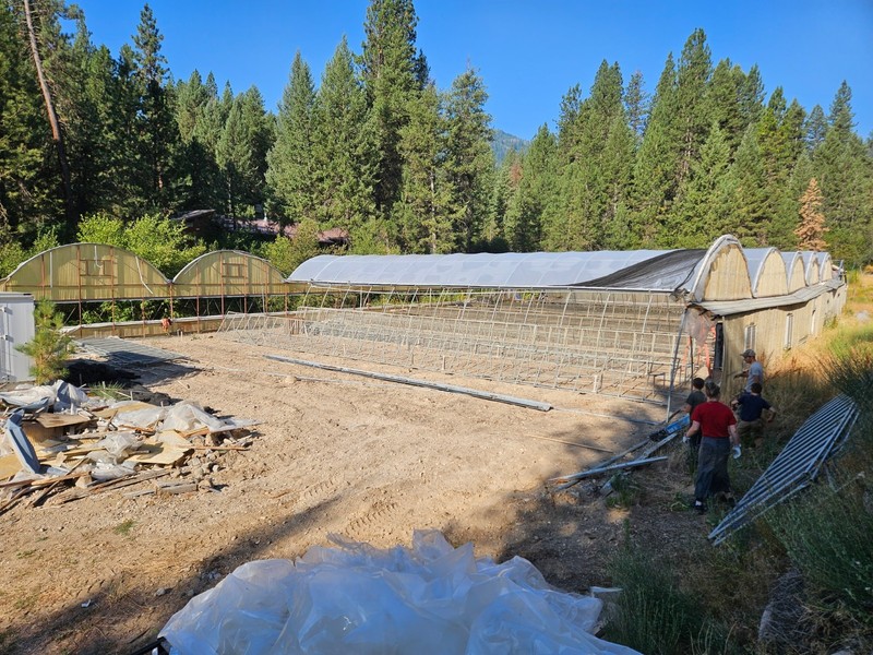 Greenhouse Frame Disassembled, Includes Several Accessories gallery