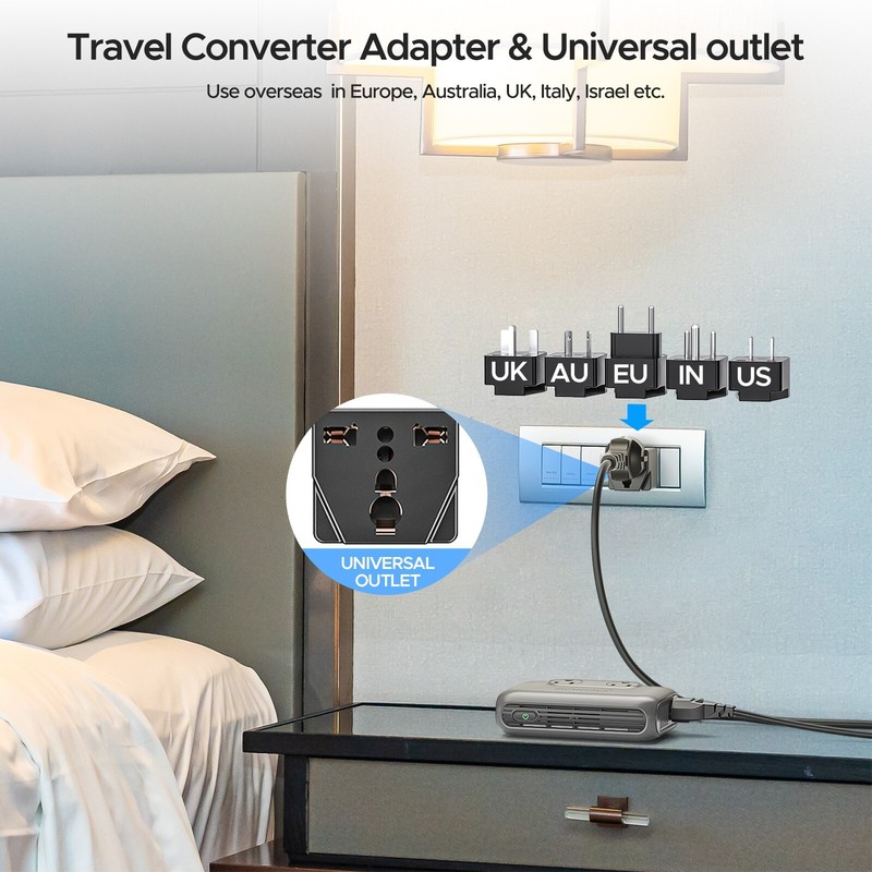 230W Step Down 100-220V to 110V Voltage Converter, International Power Converter gallery