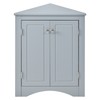 Corner Storage Cabinet with Doors and 3 Adjustable Shelves Freestanding Cabinet gallery