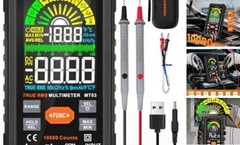 Digital Multimeter Tester 10000 Counts, Smart Multimeter Rechargeable, MT03