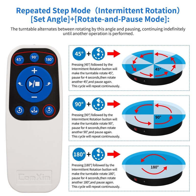Remote Motorized Electric Turntable Rotating Display Stand Spinning Rotating gallery